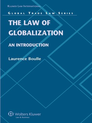 cover image of The Law of Globalization